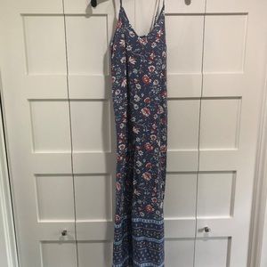 Floral Blue Maxi Dress